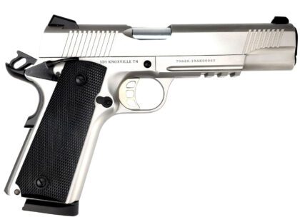 SDS Imports Duty 1911 45ACP 5" Stainless Rail 8RD