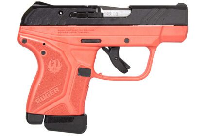 Ruger LCP II Lite Rack 22LR 10RD Custom Red Titanium Cerakote