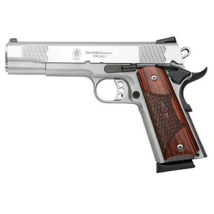 Smith & Wesson SW1911 E Series 45ACP 5" 8RD Laminate Grips Stainless