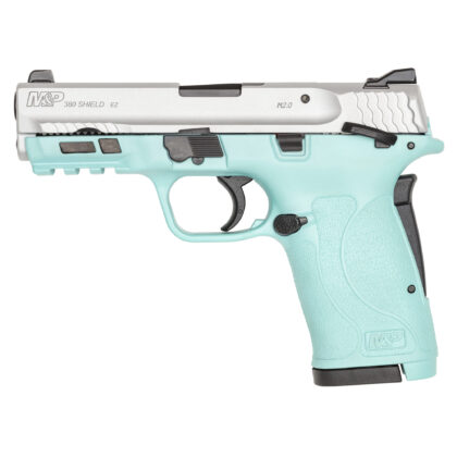 Smith & Wesson M&P 380 Shield EZ M2.0 380ACP 3.675" 8RD Robin's Egg Blue/Silver