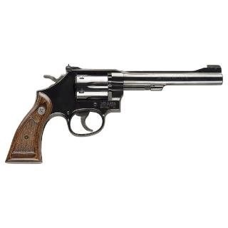 Smith & Wesson 17 Masterpiece 22LR 6″ Blued Wood Grip 6RD