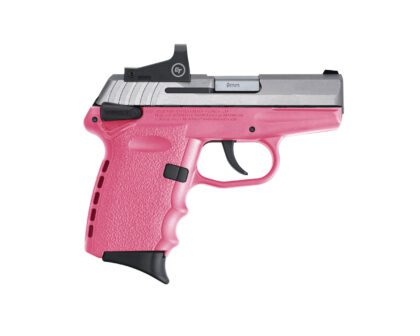 SCCY CPX-1 9MM with Crimson Trace Red Dot Pink Frame/Stainless Slide 10RD 3.1"