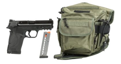 Smith & Wesson M&P380 Shield EZ 380ACP 3.6" 8RD Manual Safety 3 Magazines & Bag Bundle