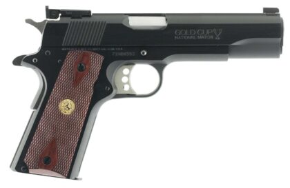 Colt 1911 Gold Cup National Match Series 70 45ACP 5" 8RD Blued Walnut Grip
