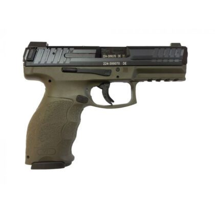 HK VP9 9MM 4.09" 17RD Green Frame Night Sights