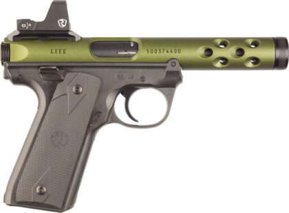 Ruger Mark IV 22/45 Lite 22LR Green 4.4" 10RD Riton Red Dot