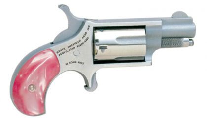 NAA Mini Revolver 22LR 1 1/8" Barrel Pink Pearl Grips