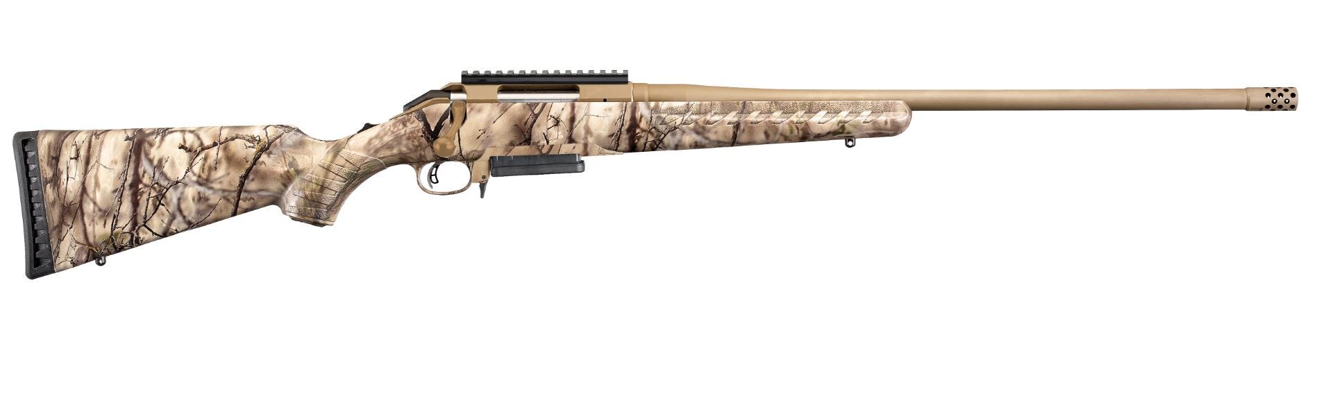 Ruger American Go Wild Camo/Bronze 308 22" 3RD