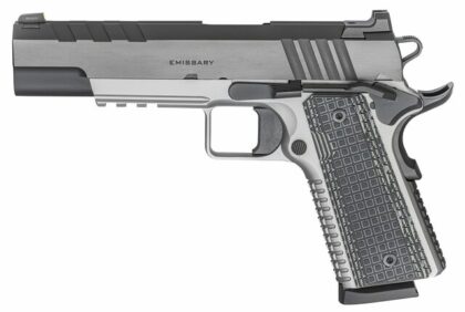 Springfield Armory Emissary 1911 45ACP 5" Night Sights G10 Grips Stainless/Black 8RD