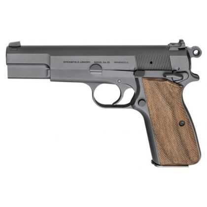 Springfield Armory SA-35 9MM Checkered Walnut Grips Black
