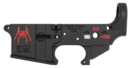 Spike's Tactical AR-15 Forged Stripped Lower Receiver Spider Logo Color Filled