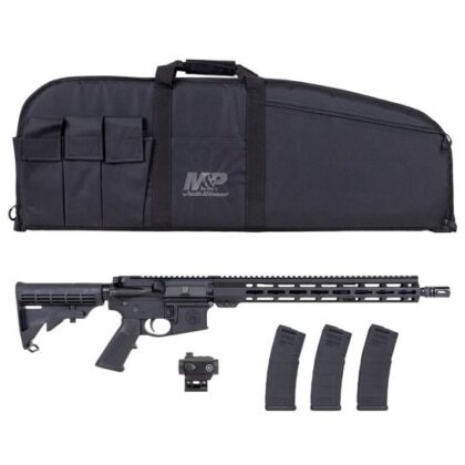Smith & Wesson M&P15 Sport III 5.56 16" 30RD Bundle with Red Dot Optic, 3 Mags & Range Case