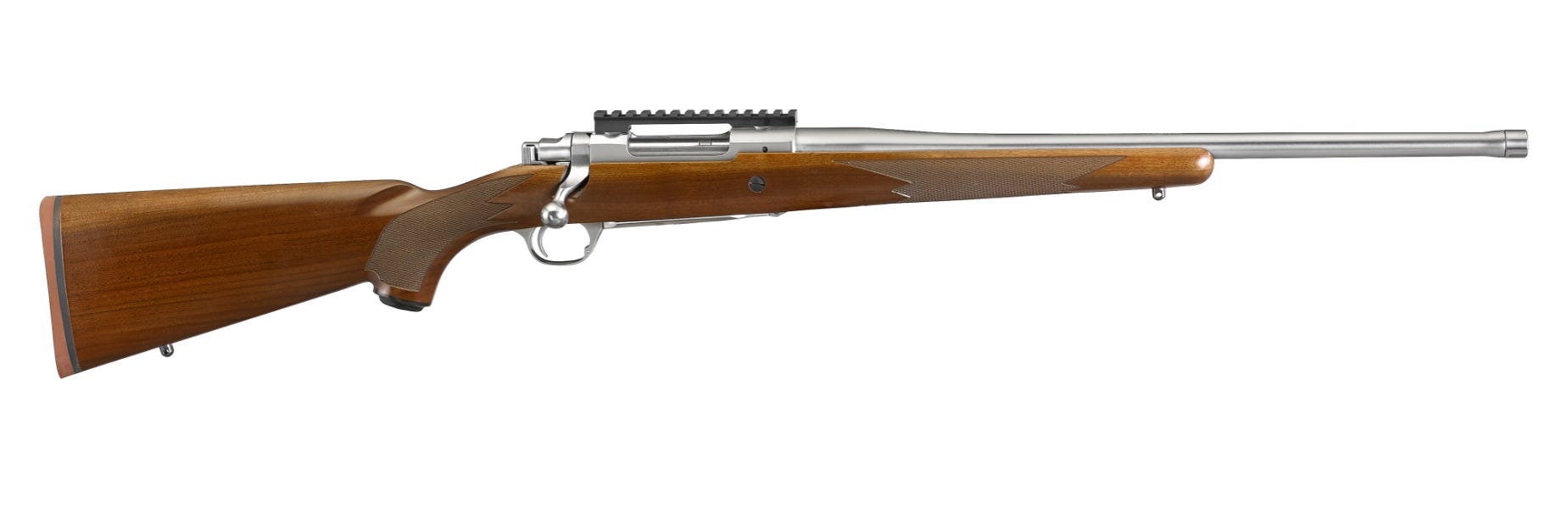 Ruger Hawkeye Hunter 308 20″ Threaded Barrel 4RD Wood/Stainless