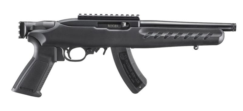 Ruger 22 Charger 22LR 8″ Threaded Barrel 15RD Rear Picatinny Rail